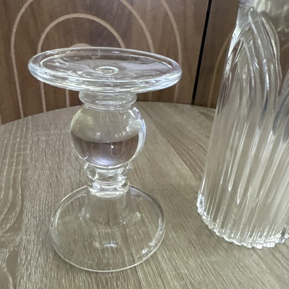 Bohemian Crystal Hurricane Candle Cover Holder Shade
